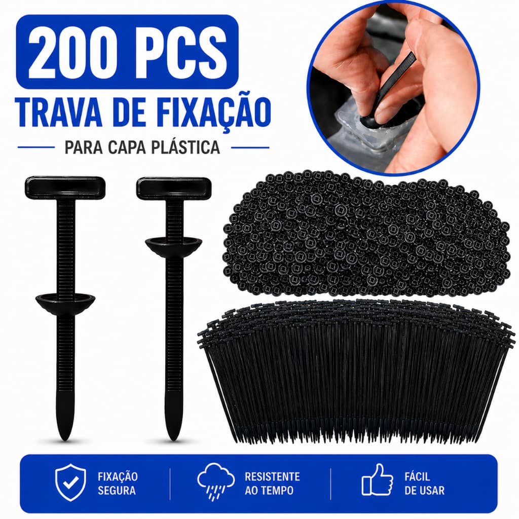 Kit Abraçadeira Nylon Enforca Gato Auto Travante Presilha Universal 50 100 200 Un