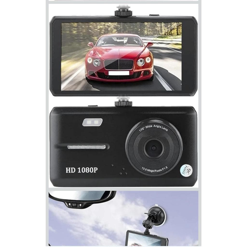 Câmera Veicular Dash Cam Full HD 1080p - Kit Completo com Câmera de Ré e Visão Noturna