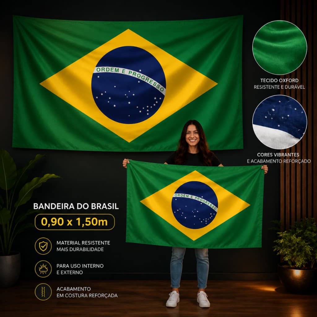 Bandeira Do Brasil Grande 150x90cm Copa Do Mundo