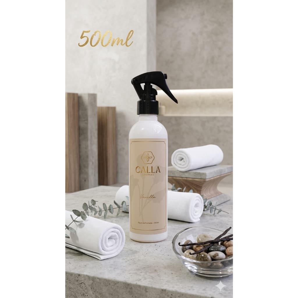 Água Perfumada Calla Aromas 500ml Para Lençol Cortina E Toalha
