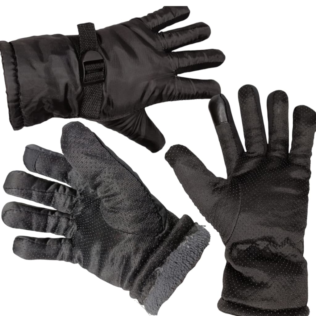 Luva Proteção Frio Intenso Inverno Moto Motoqueiro Motoboy Forrada Pelo Touch Par