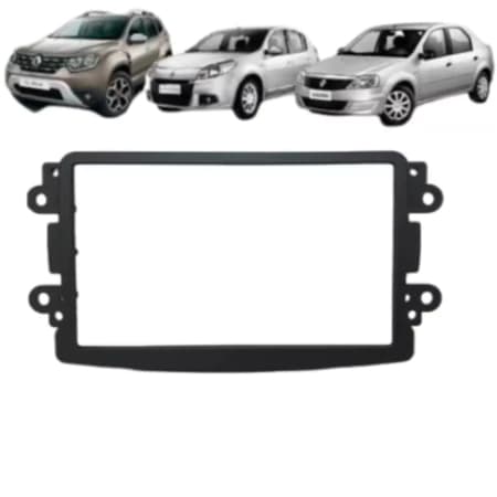 Moldura Acabamento 2 Din 7 Duster Logan Sandero Oroch Kwid