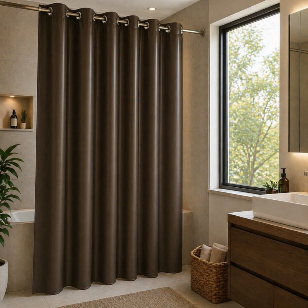 Cortina PVC 1,60X1,40 Impermeável Multiuso Porta Janela e Box Banheiro Antimofo Fácil de Limpar