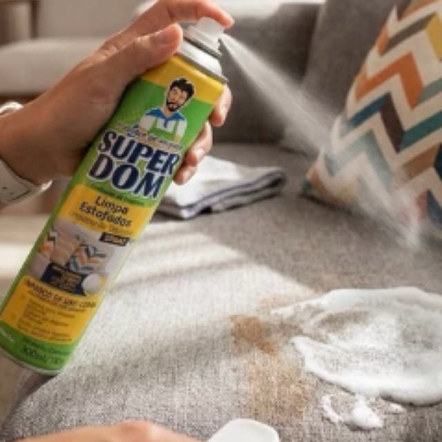 Limpa Estofados Spray a Seco Removedor de Manchas Sofá Carpete Banco Automotivo