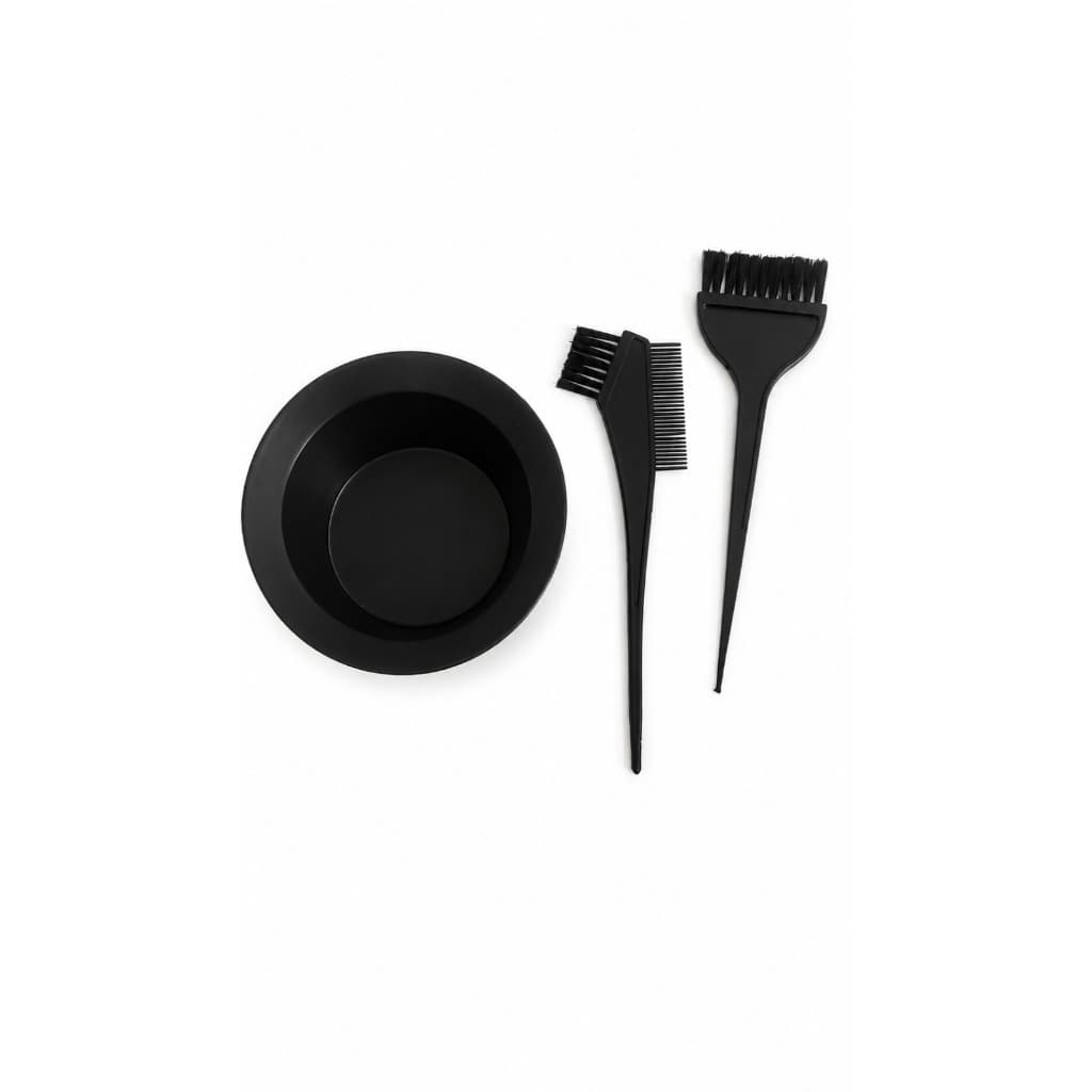 Kit Tintura Cabelo Profissional Tigela + Pincel e Pente 3 Peças Salão