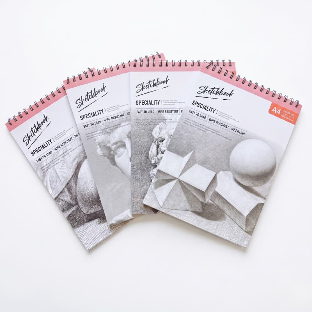 Caderno de Desenho A4 Sketchbook Profissional Artístico Esboço 24 Folhas de 160g