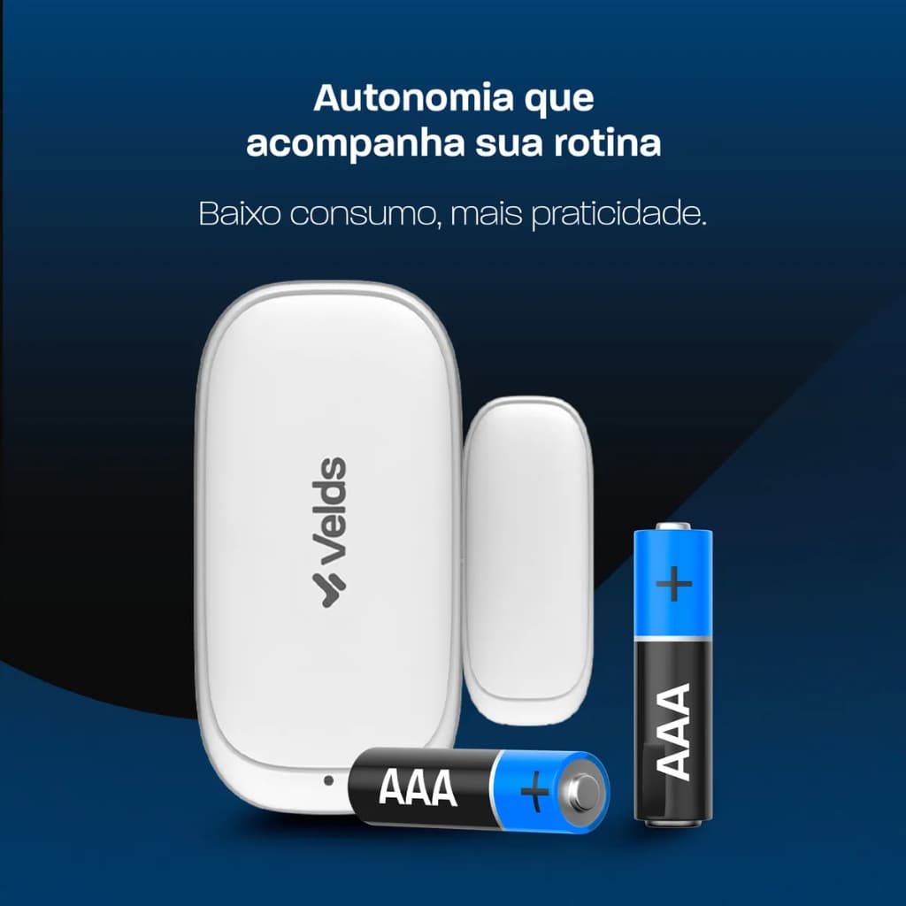 Sensor Wifi Abertura Velds P/ Portas E Janelas Branco