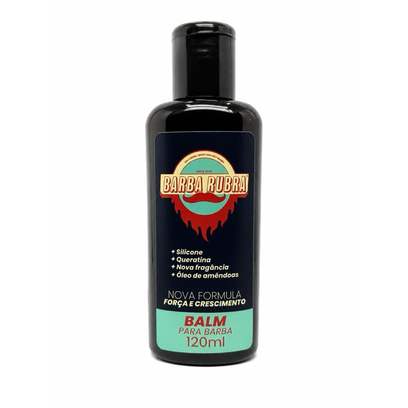 Balm P/ Barba 120ml Hidrata, Modela E Dá Volume Barba Rubra