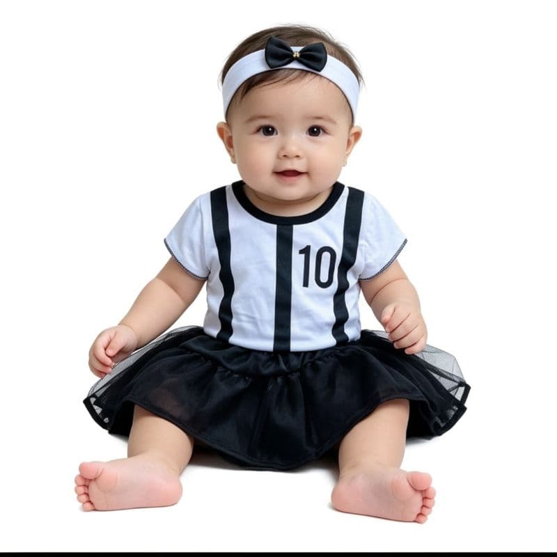 Conjunto de Time de futebol Baby veste 9 a 12 meses