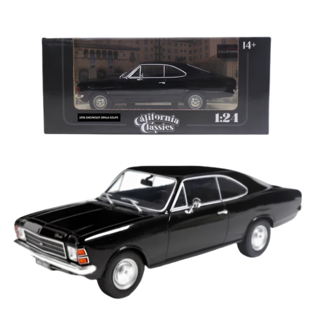 Miniatura 1976 Chevrolet Opala Coupe Preto - California Classics 1/24
