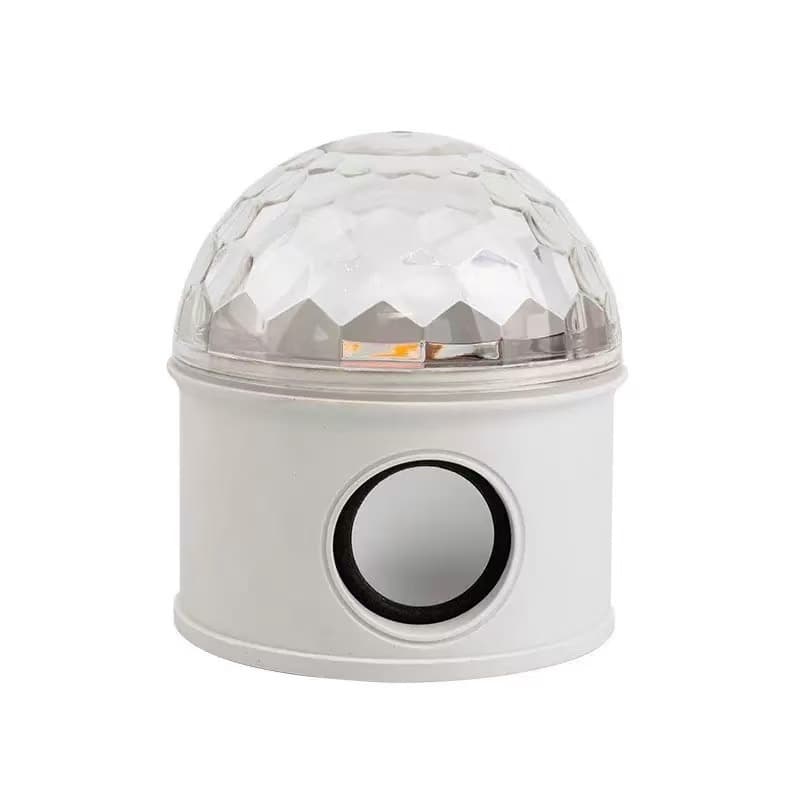 Caixa de Som e Luz de Festa Super LED Portátil RGB USB Bluetooth | Discoteca | Balada | Iluminação(Branco)