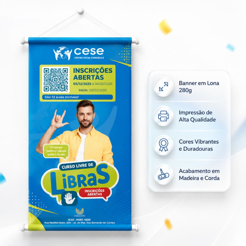 Banner Personalizado  Impressão Digital Profissional