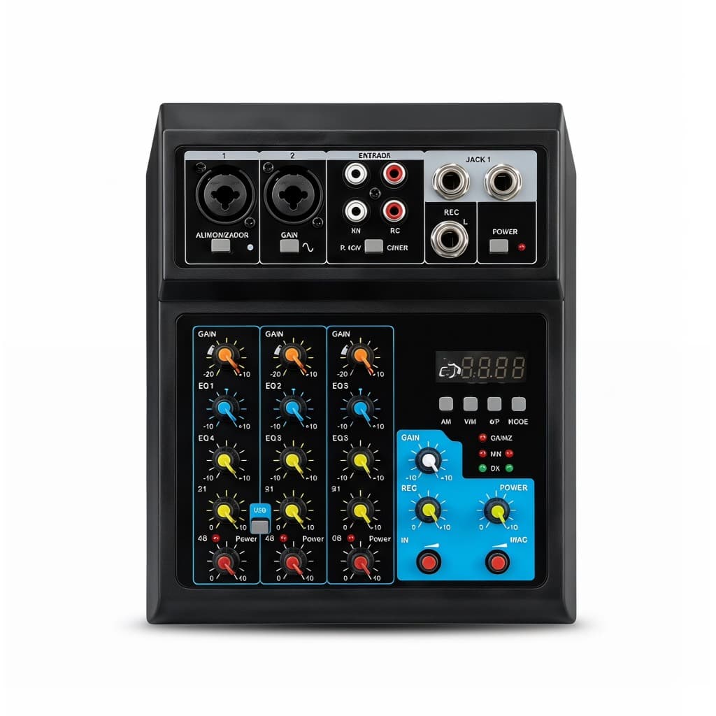 Mesa De Som Mixer Wassay Com Bluetooth E Canais