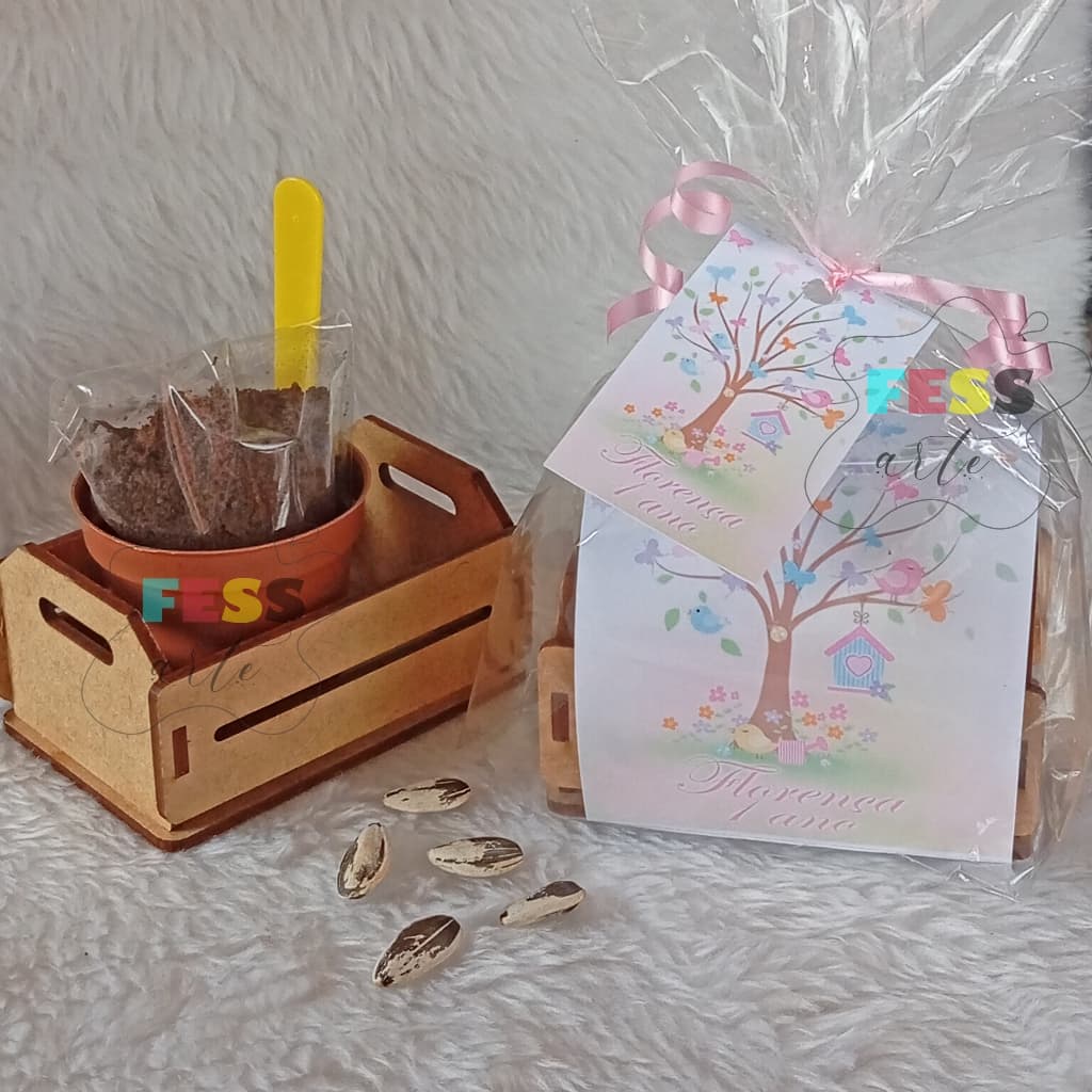 30 lembrancinha kit jardinagem personalizado ecológico unicórnio sereia princesas stitch jardim eco