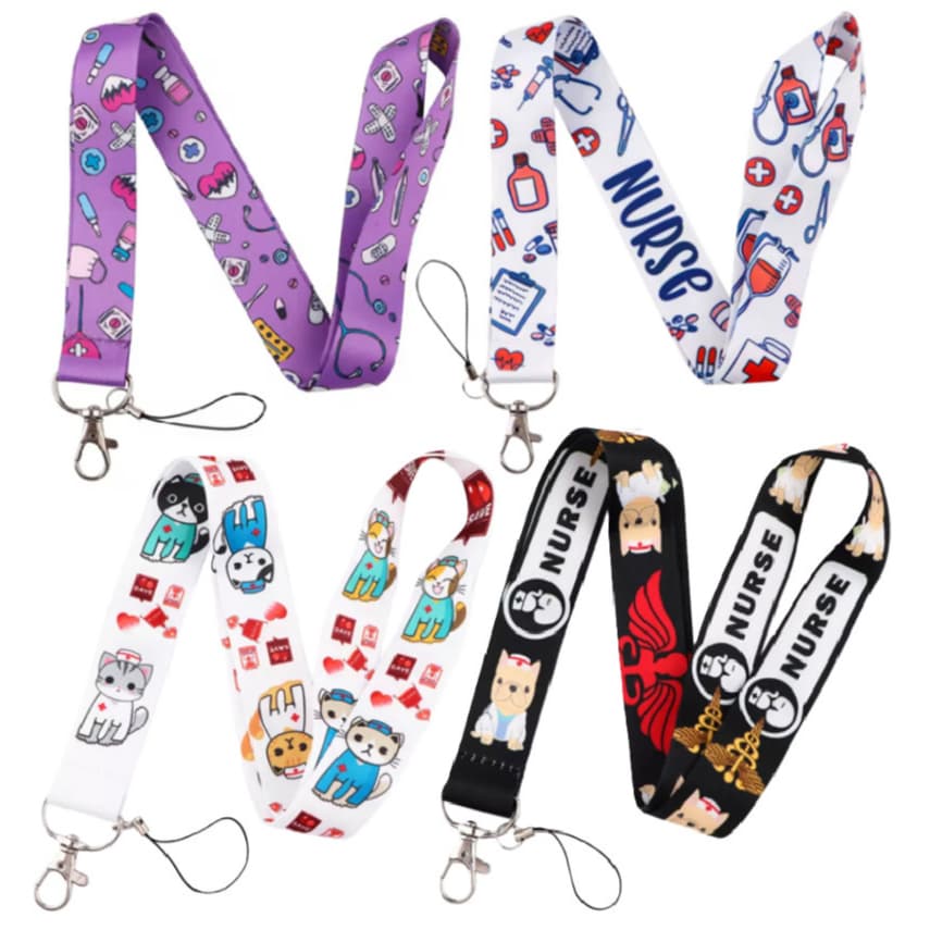 Cordão de Crachá / Porta Crachá / Cordão Identificação / Lanyard Nurse Hospital