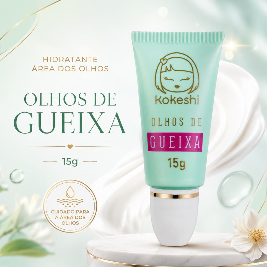 Creme Hidratante Área dos Olhos Kokeshi Olhos de Gueixa