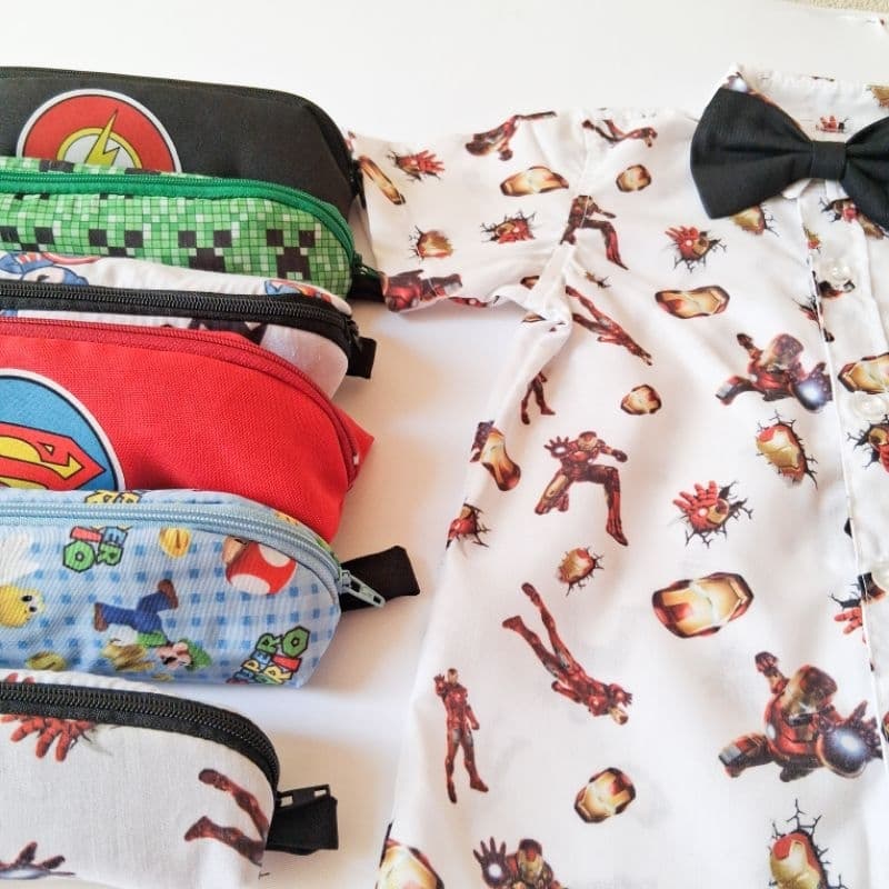 conjunto homem de ferro infantil temático com gravata festa aniversário ensaio fotográfico
