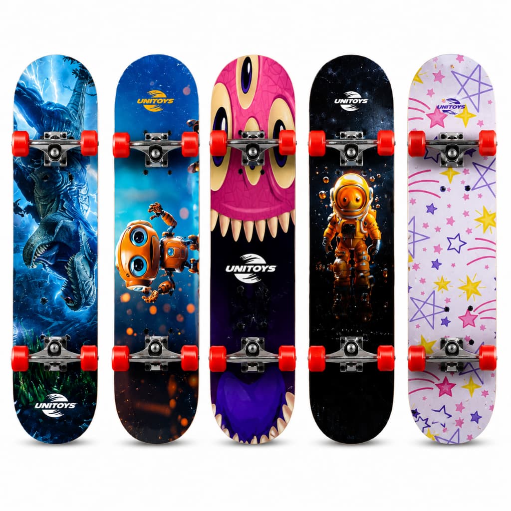 Skate infantil profissional sortido estampas 60 cm