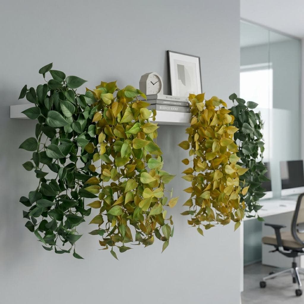 Kits de Plantas Artificiais Pendentes Premium Escolha Seu Kit Folhagens Toque Real Luxo