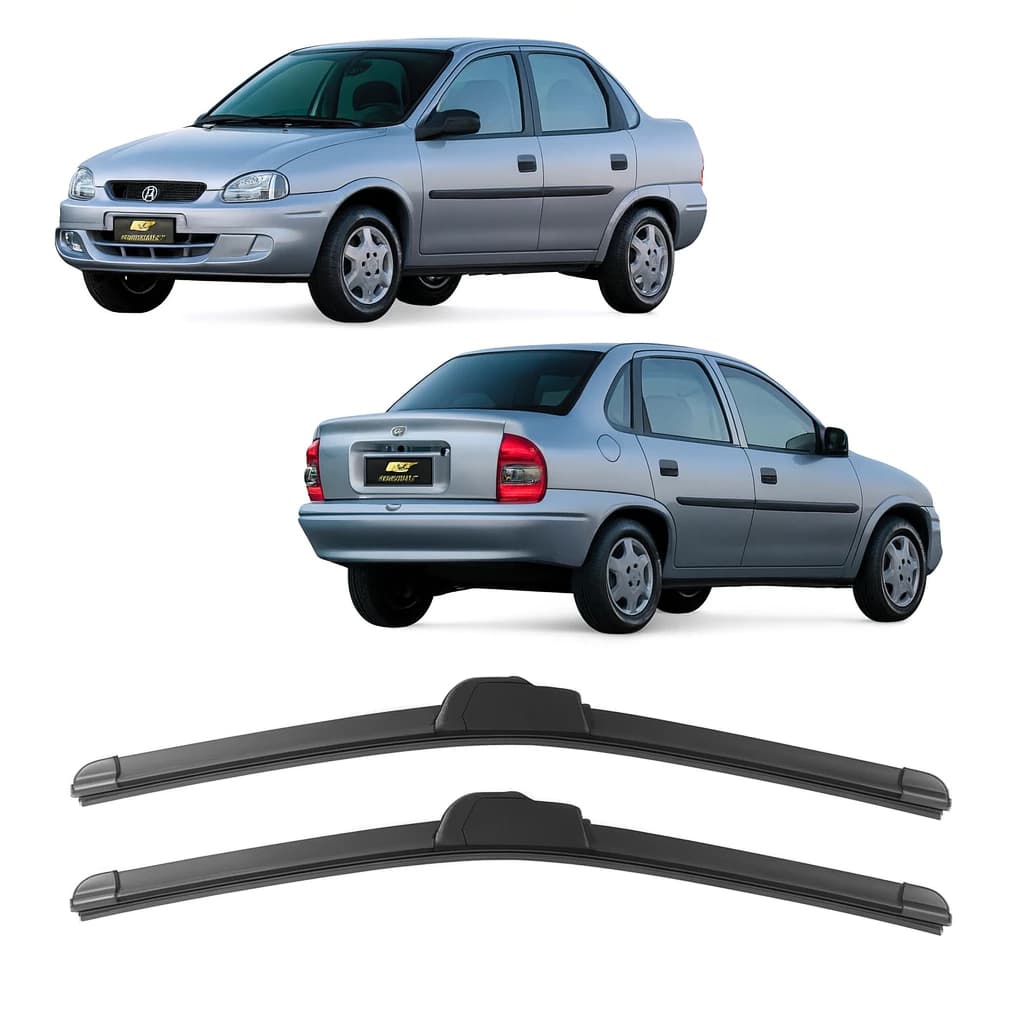 Par Palhetas Corsa Sedan 2005 2006 2007 2008 2009 2010 2011 2012 Limpador Parabrisa 18 18