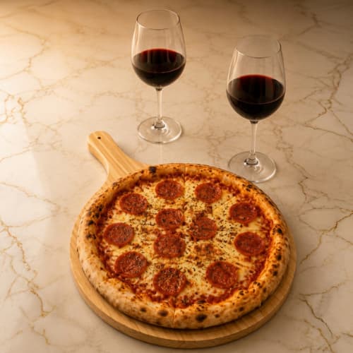Pá Para Pizza Tábua Redonda Premium 35cm Para Pizza E Frios