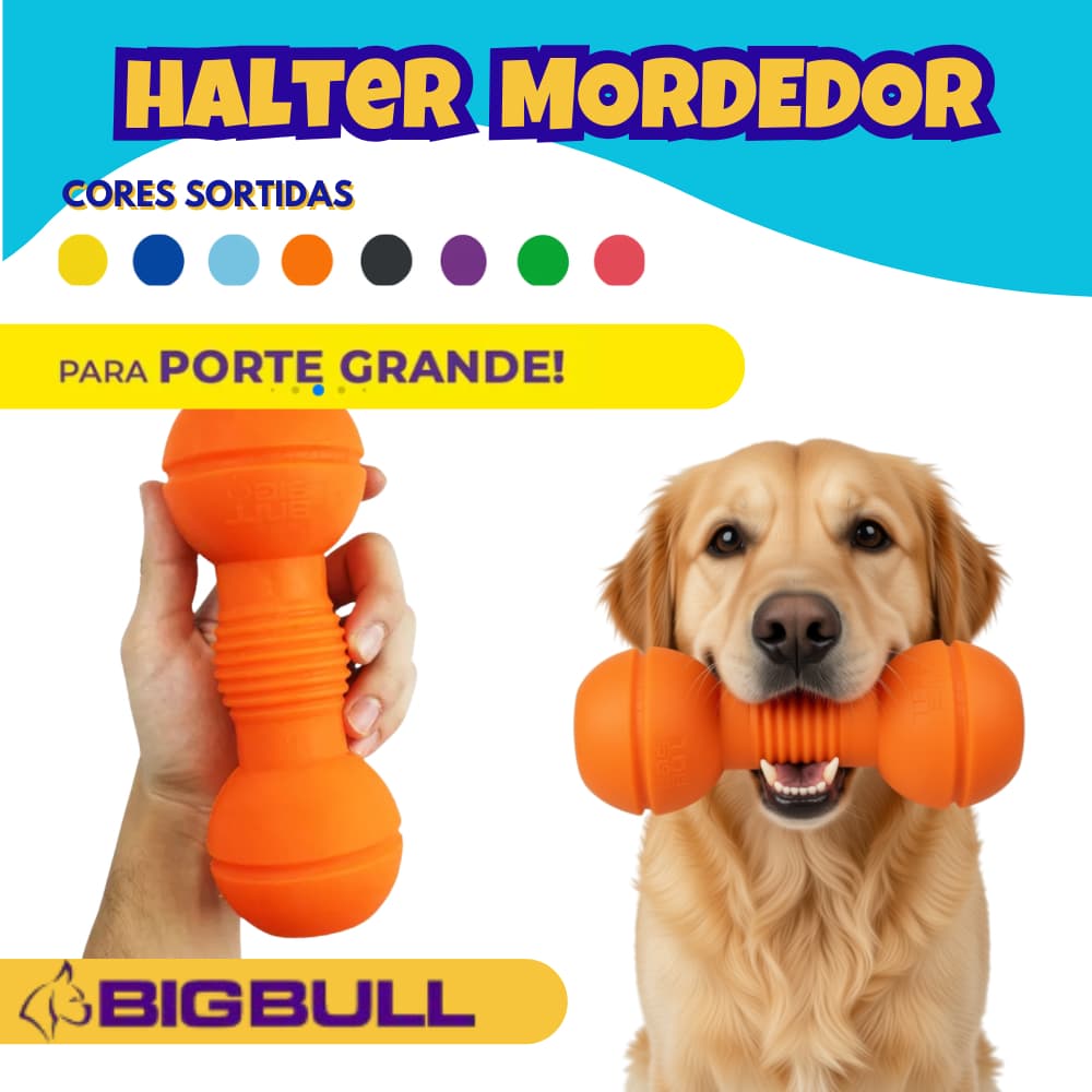 Brinquedo Mordedor Para Cachorros Porte GRANDE Borracha Maciça