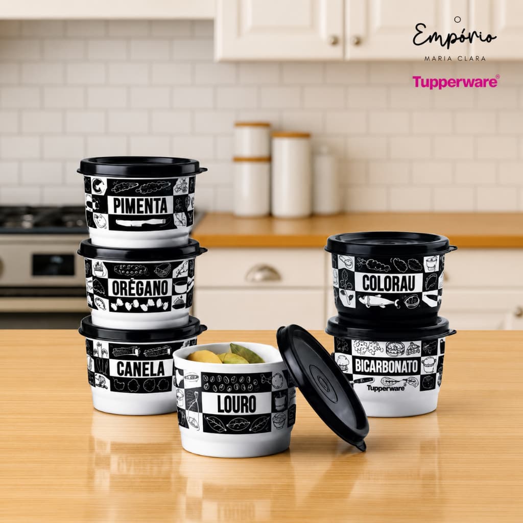 Tupperware Potinhos De Tempero Pop Box 140ml