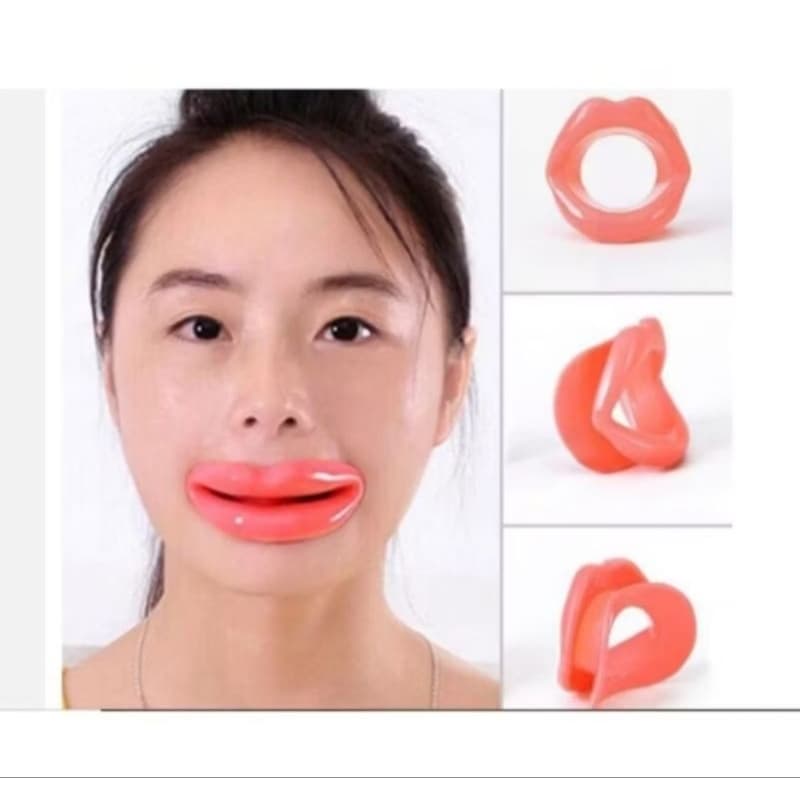 1 aparelho Silicone para exercício facial Exercitador Muscular Facial Anti Rugas rosto bochechas, Bigode chinês, papada.