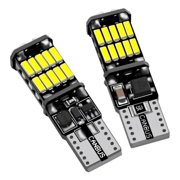 Par Pingo T10 Super Led Canbus Farolete Efeito Xenon 6000k