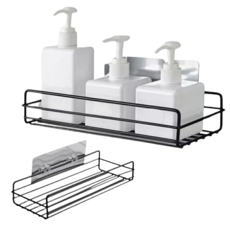 Suporte Retangular Aço Inox Organização De Banheiro Cozinha