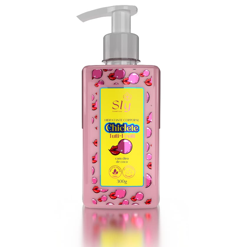 Creme Hidratante Chiclete Tutti Frutti Aroma Doce Fixação Prolongada 300g Pure Nature