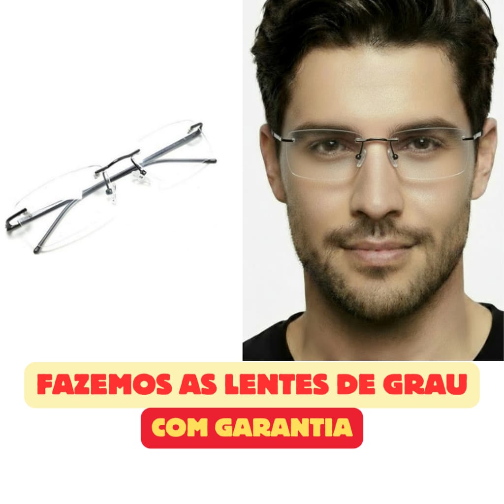 SL1318-C3 Armação de Óculos Prafusado Balgriff Armação Sem Aro Grafite