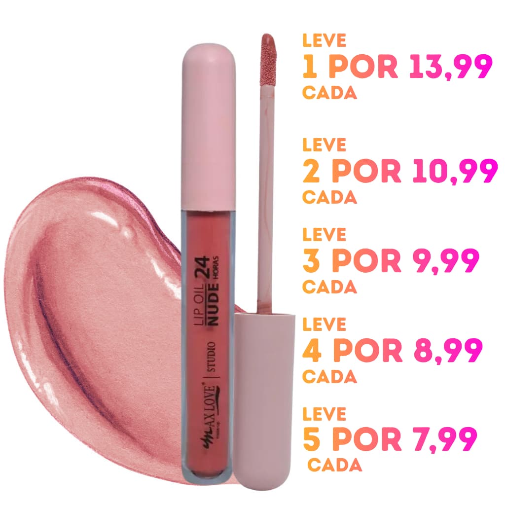 Max Love - Lip Oil Nude 24Horas 807 5ML