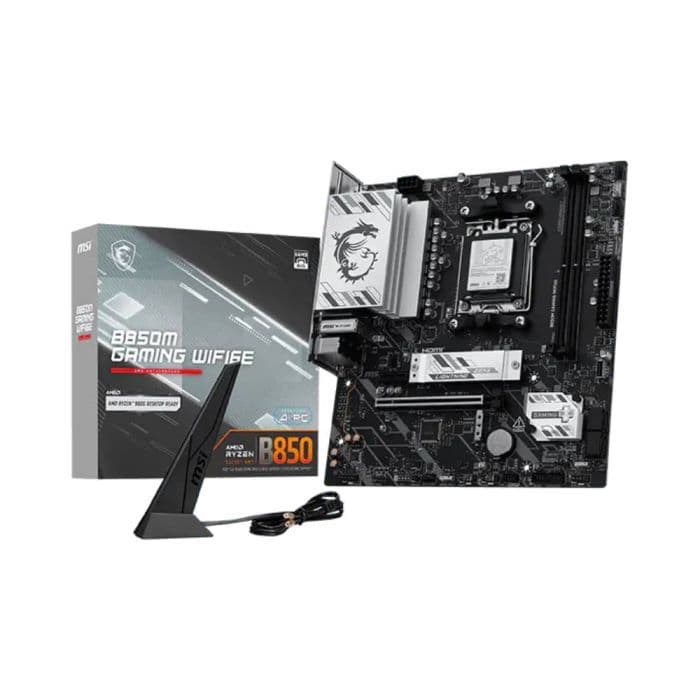 Placa Mãe MSI B850M GAMING WIFI6E AM5 2xDDR5 Chipset AMD B850 mATX