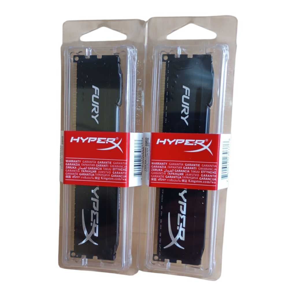 Kit Memória RAM HyperX Fury 16GB (2x8GB) DDR3 1600MHz Desktop Gamer Kingston