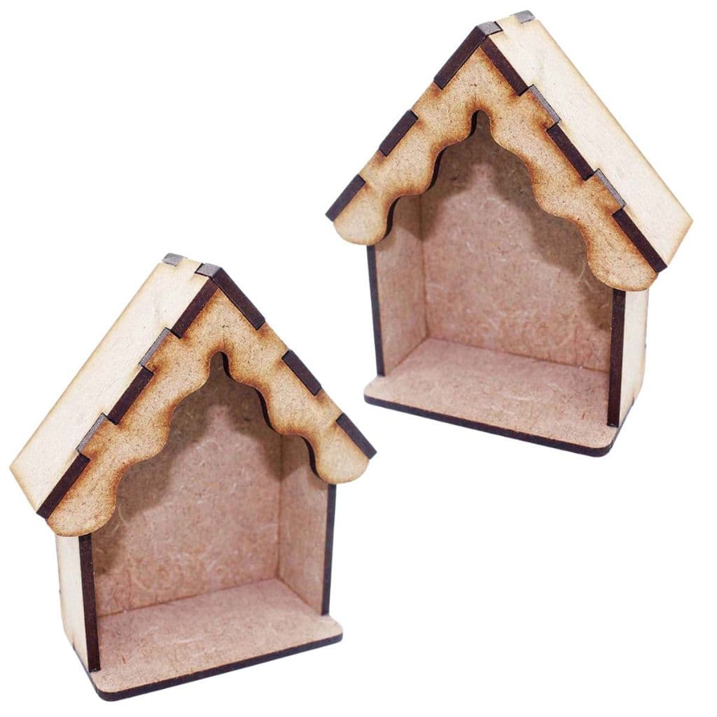 Kit 15 mini oratorio 10 cm mdf cru santo santinha capela capelinha artesanato religioso