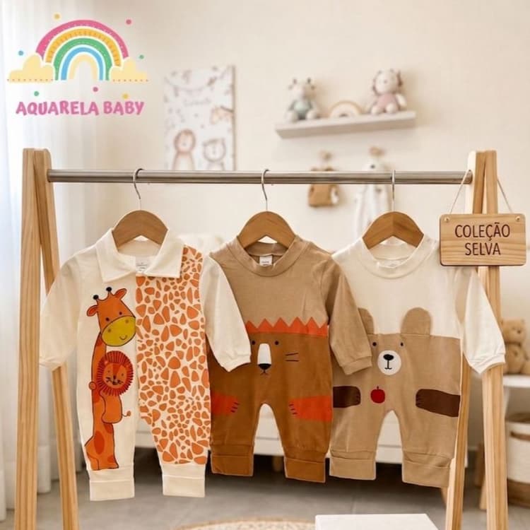 Kit Sortido 03 Peças de Roupas Infantil Menino - Promoção - Kit com 3 Macacão Roupa Infantil Menino Envio Imediato