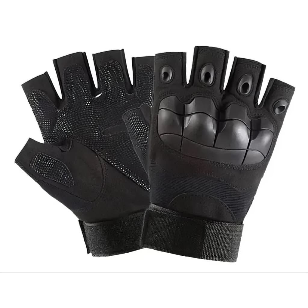 Luva de Moto Meio Dedo - Com Proteção para Motociclistas e Motoboys
