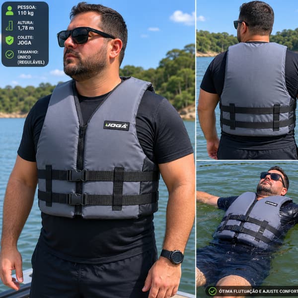 Colete Salva Vidas Adulto Wave Suporta Até 110Kg Flutuante Natação Piscina Atividade Aquática Boiar