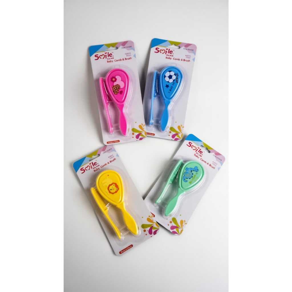 Kit Escova e Pente de Pentear Cabelos de Bebê Luxo Juda Baby