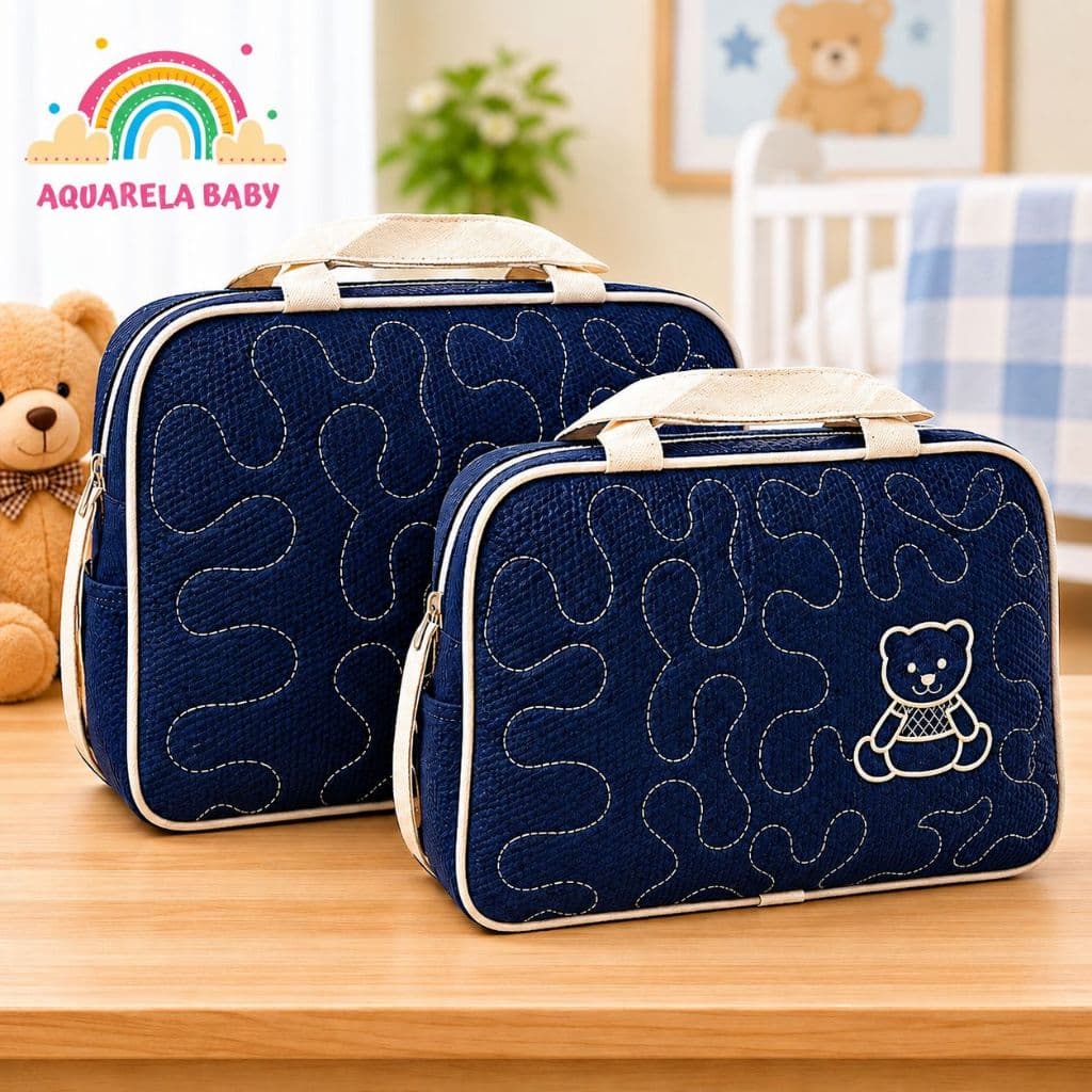 kit 2 Bolsas Saida Maternidade Super Promoção Menino
