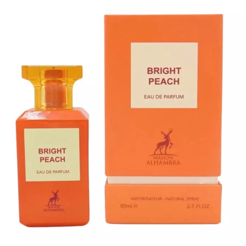 Perfume Arabe Feminino Bright Peach Maison Alhambra Eau De Parfum -80 ML