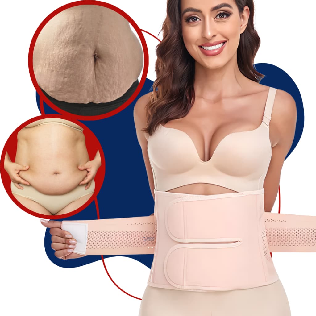 Cinta Compressora Modeladora para Diástase e Suporte da Lombar