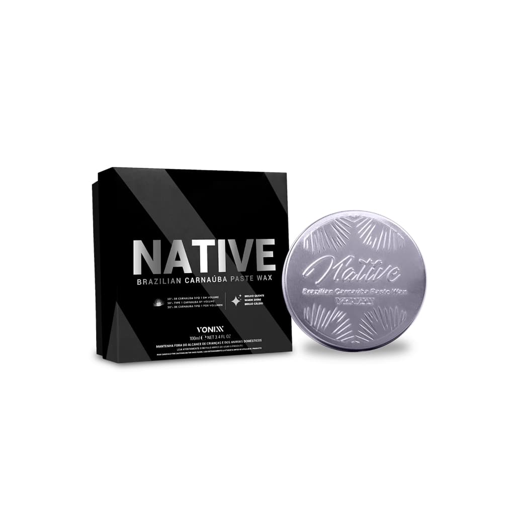 Native Paste Wax Vonixx 100ml Cera Automotiva Premium Brilho