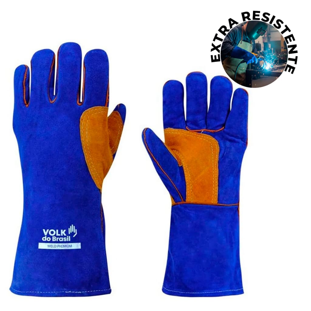 Luva de Solda K-Argon Volk CA 50277 Proteção Máxima Profissional