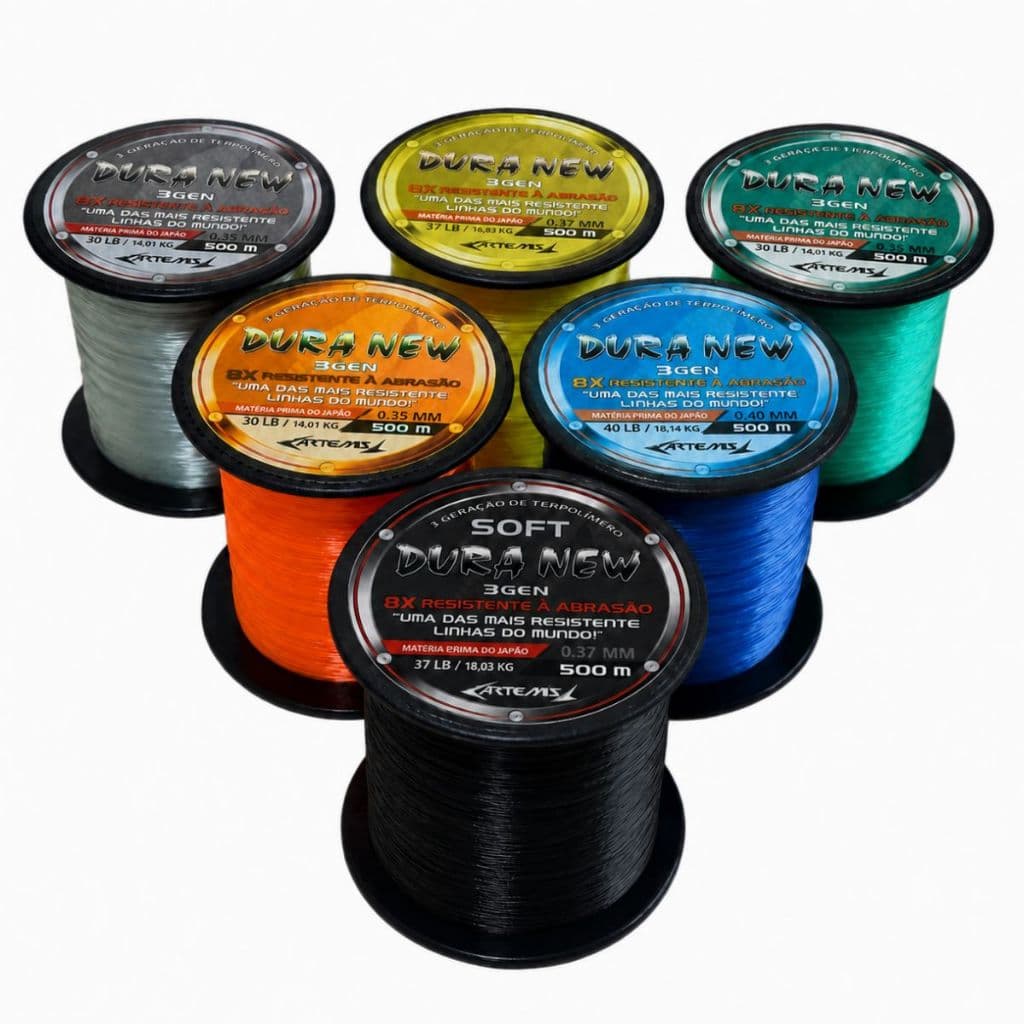 Linha Pesca Duranew Monofilamento soft 500m alta Resistência e Qualidade Nova duranium 8x