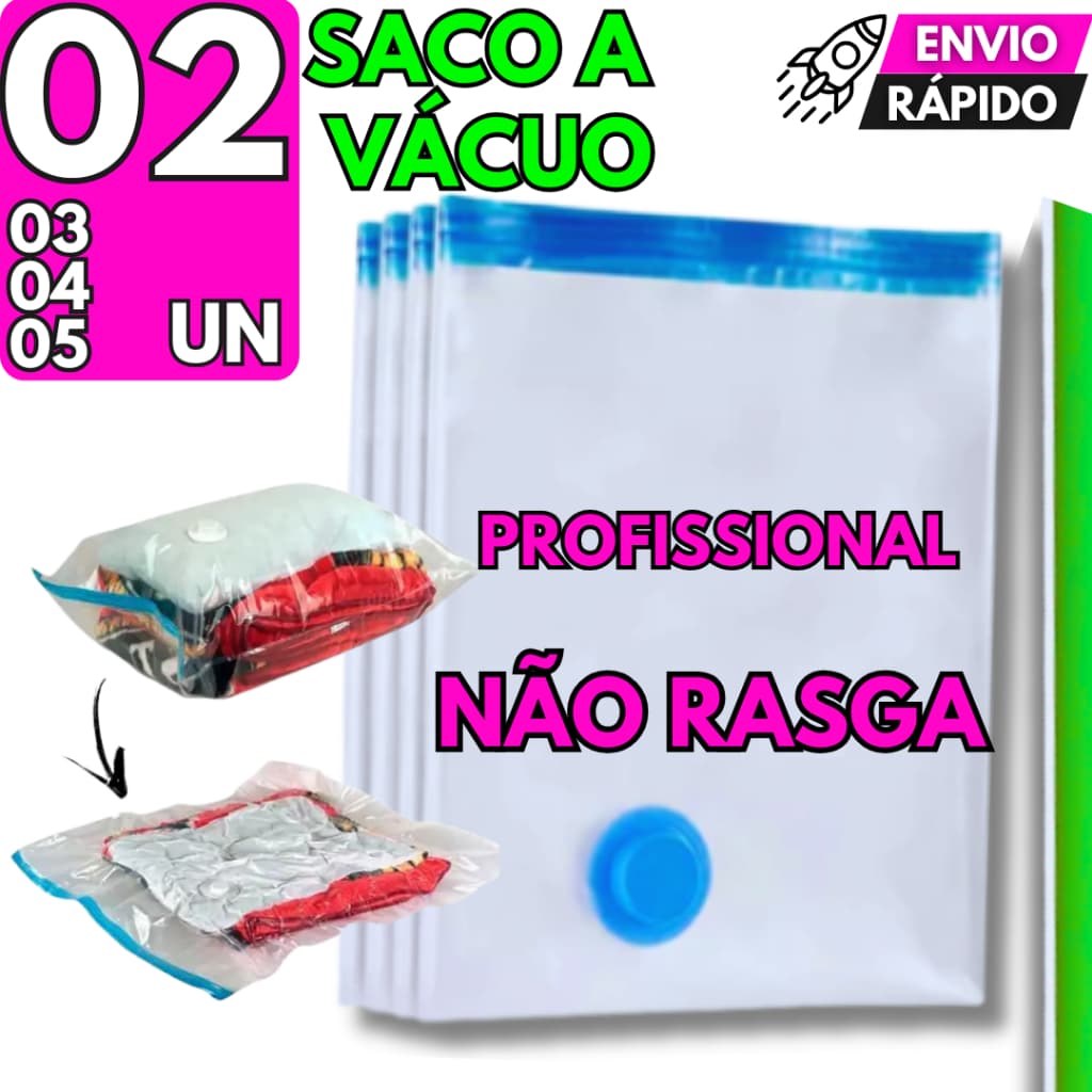 Saco a Vácuo Viagem Roupas Economia de Espaço Organizador Cobertor Edredom Toalha Premium
