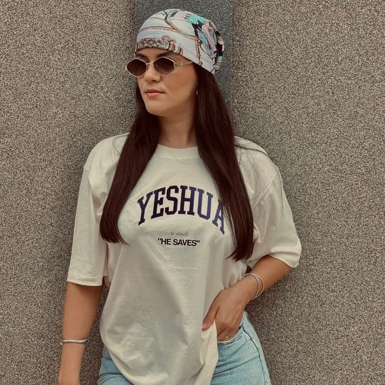 Camiseta Camisa Blusa T-shirt Oversized 100% Algodão Confortável Cristã