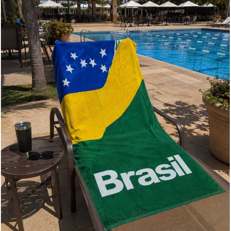 Toalha de Praia / Piscina Aveludada (Velor Estampada) - Dohler