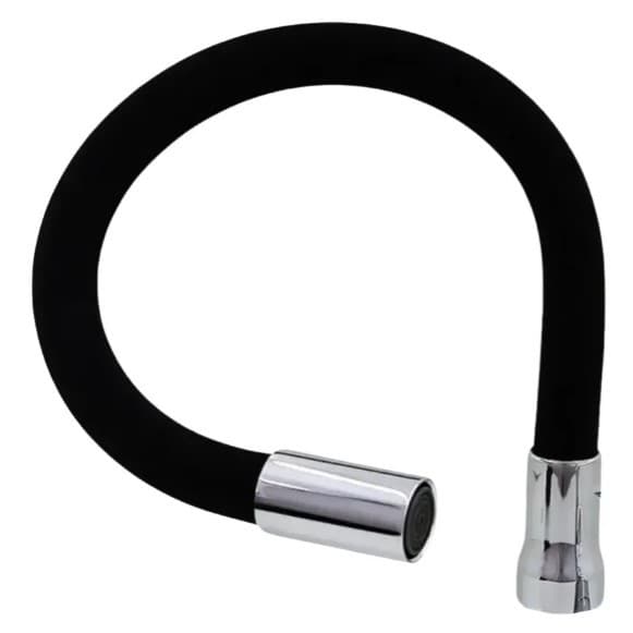 TUBO SLIM FLEXÍVEL SILICONE PRETO REPOSIÇÃO 3/4 COZINHA GOURMET